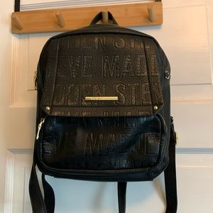 Steve Madden leather back pack purse